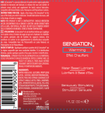 ID Sensation Warming Water Based 1 Oz - Image 2