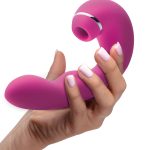 Shegasm 5 Star 10x Tapping G-Spot Vibe With Suction - Pink