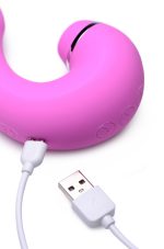 Shegasm 5 Star 10x Tapping G-Spot Vibe With Suction - Pink - Image 4
