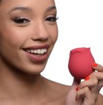 Inmi - Bloomgasm Wild Rose Silicone Suction Stimulator - Red - Image 3