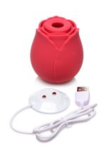 Inmi - Bloomgasm Wild Rose Silicone Suction Stimulator - Red - Image 9