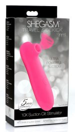 Shegasm Travel Sidekick 10x Suction Clit Stimulator - Pink - Image 2
