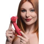 Bloomgasm Passion Petals 10x Suction Rose Vibrator - Red - Image 2