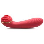 Bloomgasm Passion Petals 10x Suction Rose Vibrator - Red - Image 4