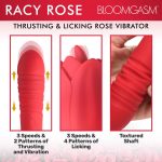 Bloomgasm Racy Rose Thrust and Lick Vibrator - Red - Image 3