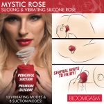 Mystic Rose Sucking and Vibrating Silicone Rose - Red - Image 4