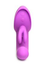 10x Come Hither Rocket Silicone Vibrator - Purple - Image 3