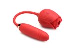 Bloomgasm Romping Rose Suction and Thrusting Vibrator - Red - Image 8