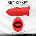 Lickgasm Kiss and Tell Mini Kissing and Vibrating Clitoral Stimulator - Red - Image 2
