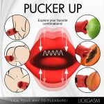 Lickgasm Kiss and Tell Mini Kissing and Vibrating Clitoral Stimulator - Red - Image 4