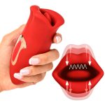 Lickgasm Kiss and Tell Mini Kissing and Vibrating Clitoral Stimulator - Red - Image 6