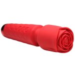Pleasure Rose 10x Silicone Wand With Rose Attachment - Red - Image 2