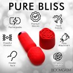 Pleasure Rose-Petite Mini Silicone Rose Wand - Red - Image 6