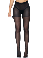 Sheer Open Butt Crotchless Pantyhose - One Size - Black - Image 3