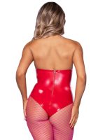 Vinyl Bodysuit - Medium- Red - Image 2