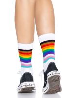 Pride Crew Socks - One Size - Rainbow - Image 2