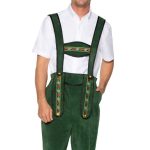 Mens Beerfest Lederhosen Oktoberfest Costume - X-Large - Green