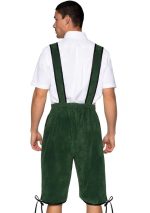 Mens Beerfest Lederhosen Oktoberfest Costume - X-Large - Green - Image 2