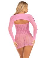 2 Pc Sweetheart Striped Tube Dress - One Size - Pink - Image 4