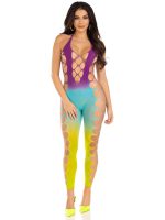 Ombre Footless Bodystocking - One Size - Ocean - Image 2