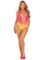 Ombre Halter Bodysuit - One Size - Sunset - Image 2