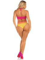 Ombre Halter Bodysuit - One Size - Sunset - Image 4