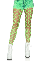Jumbo Pothole Net Tights - Neon Green - One Size - Image 2