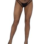 French Cut Crotchless Fishnet - One Size - Black