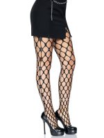 Rhinestone Pothole Net Tights - One Size - Black - Image 5