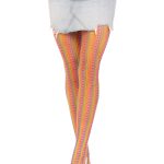Rainbow Crochet Net Tights - One Size - Multicolor