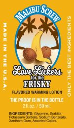 Love Lickers Massage Oil - Malibu Screw - 1.76 Fl. Oz. - Image 2