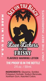 Love Lickers Massage Oil - Sex on the Beach - 1.76 Fl. Oz. - Image 2