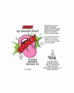 Smack Lickable Massage Oil, 3ml Pouch Display 36pc - Cherry - Image 2
