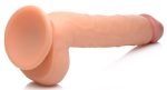 Long Logan 10 Inch Dildo With Balls - Light - Image 3