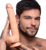Long Logan 10 Inch Dildo With Balls - Light - Image 7