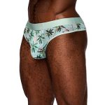 Sheer Print - Sheer Thong - Large-x-Large - Flamingo