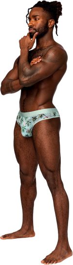 Sheer Print - Sheer Thong - Small-medium - Flamingo