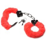 Cuffed in Fur Furry Handcuffs - Red - Image 2