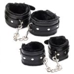 Hook Up 10 Piece Plush Bondage Set - Black - Image 11