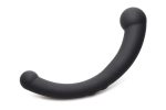 10x Vibra-Crescent Silicone Dual Ended Dildo - Black - Image 6