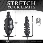 Ass Puffer Nubbed Inflatable Silicone Anal Plug - Black - Image 4