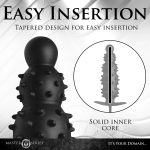Ass Puffer Nubbed Inflatable Silicone Anal Plug - Black - Image 5
