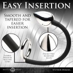 Tug Plus Plug Cock and Ball Ring With Anal Plug - Black - Image 5
