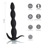 Mason Remote Control Silicone Butt Plug - Black - Image 4