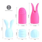 Quinn 5 Piece Silicone Attachments - Pink-blue - Image 3