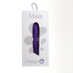 Margo Silicone Textured Bullet Vibrator - Neon Purple