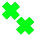 Neon Greeny Temperature Reactive X Factor Nipple Cover Pasties - Image 3