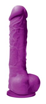 Colours Pleasures - 5 Inch Dildo - Purple - Image 2