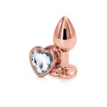 Rear Assets - Rose Gold Heart - Small - Clear - Image 2