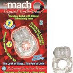 The Macho Crystal Collection Pulsating Erection Keeper - Clear